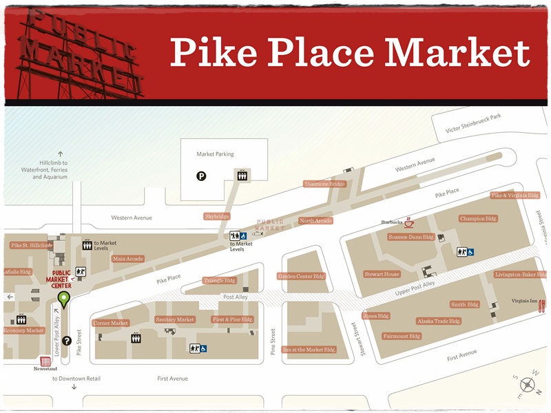 googlemapsdiscoverbooktravel Pike Place Public Market, Seattle